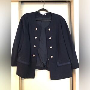 Cleo Navy Blazer with Silver Buttons